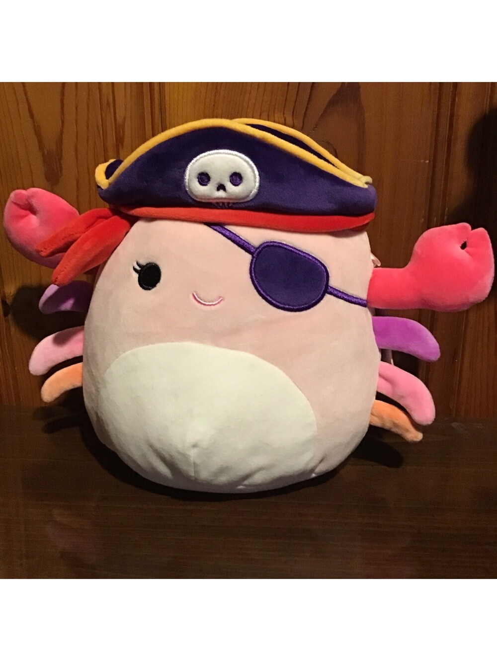 Squishmallows Halloween 10" Plush CAILEY The Pink Pirate Crab Official Jazwares
